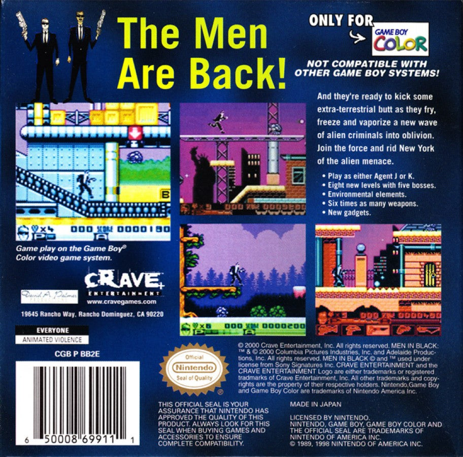 Men in Black: The Series 2 – Game Boy Color (GBC)