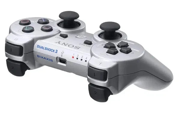 PlayStation 3 (PS3) Dualshock 3 Controller [OEM][Silver][Scratch and Scuff] – PlayStation 3 Accessory (PS3)