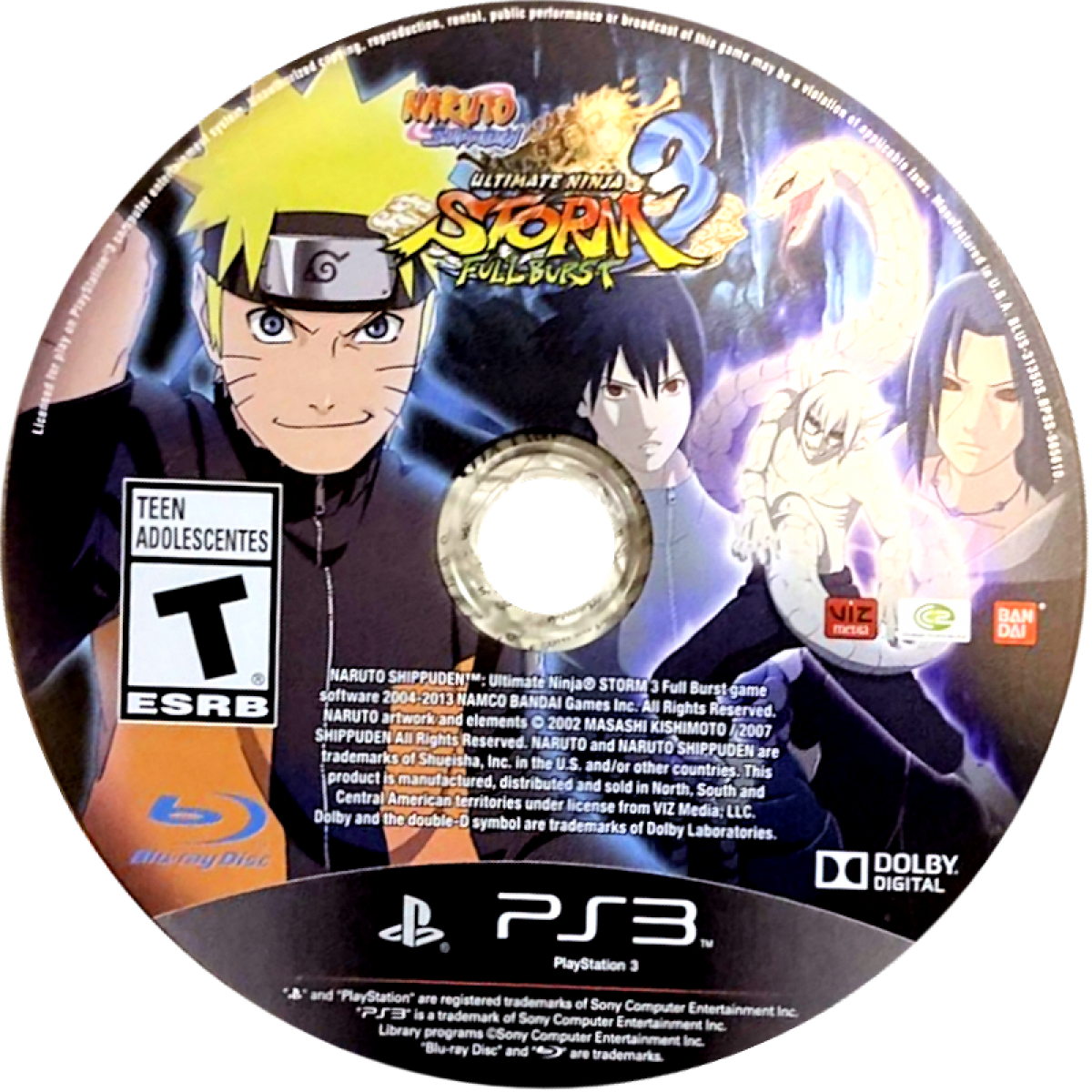 Naruto Shippuden: Ultimate Ninja Storm 3 Full Burst — PlayStation 3 (PS3)