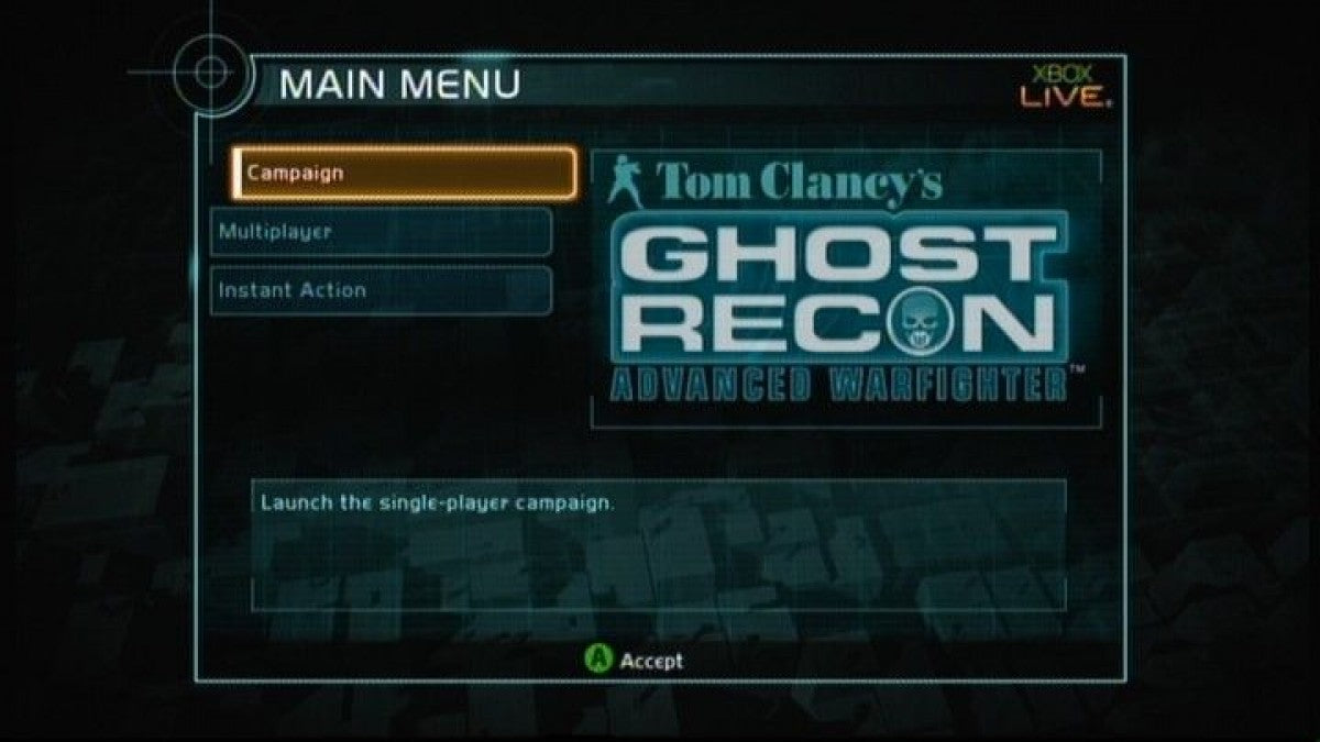 Tom Clancy's Ghost Recon: Advanced Warfighter – Xbox 360 (X360)