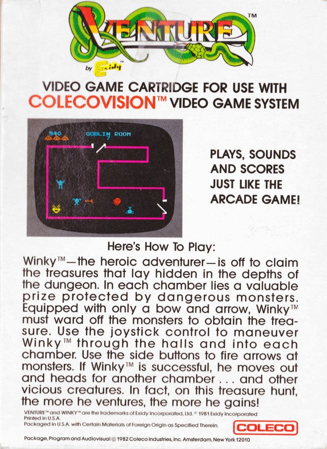 Venture – ColecoVision (CV)