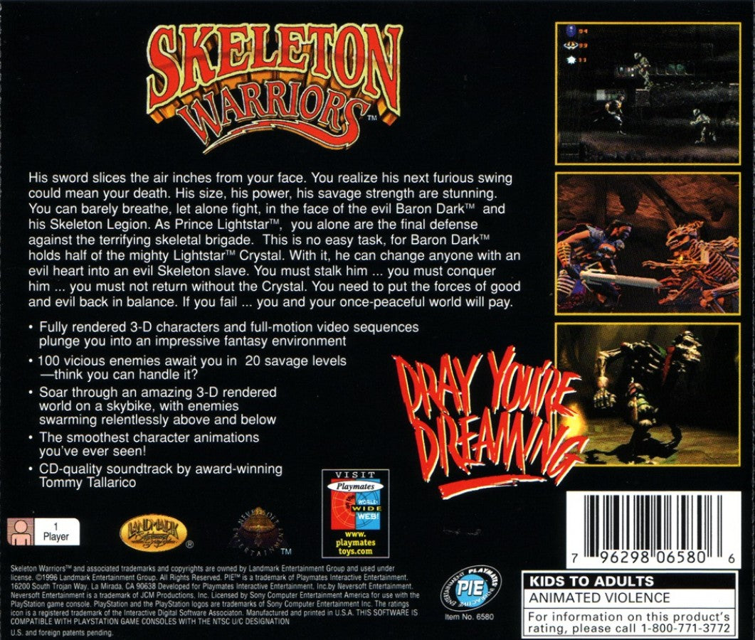 Skeleton Warriors – PlayStation 1 (PS1)