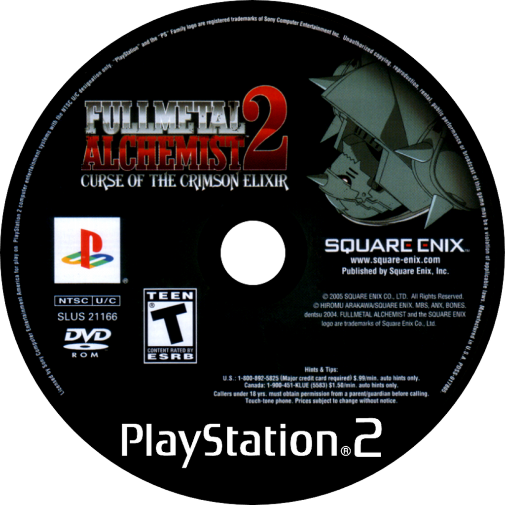 Fullmetal Alchemist 2: Curse of the Crimson Elixir – PlayStation 2 (PS2)