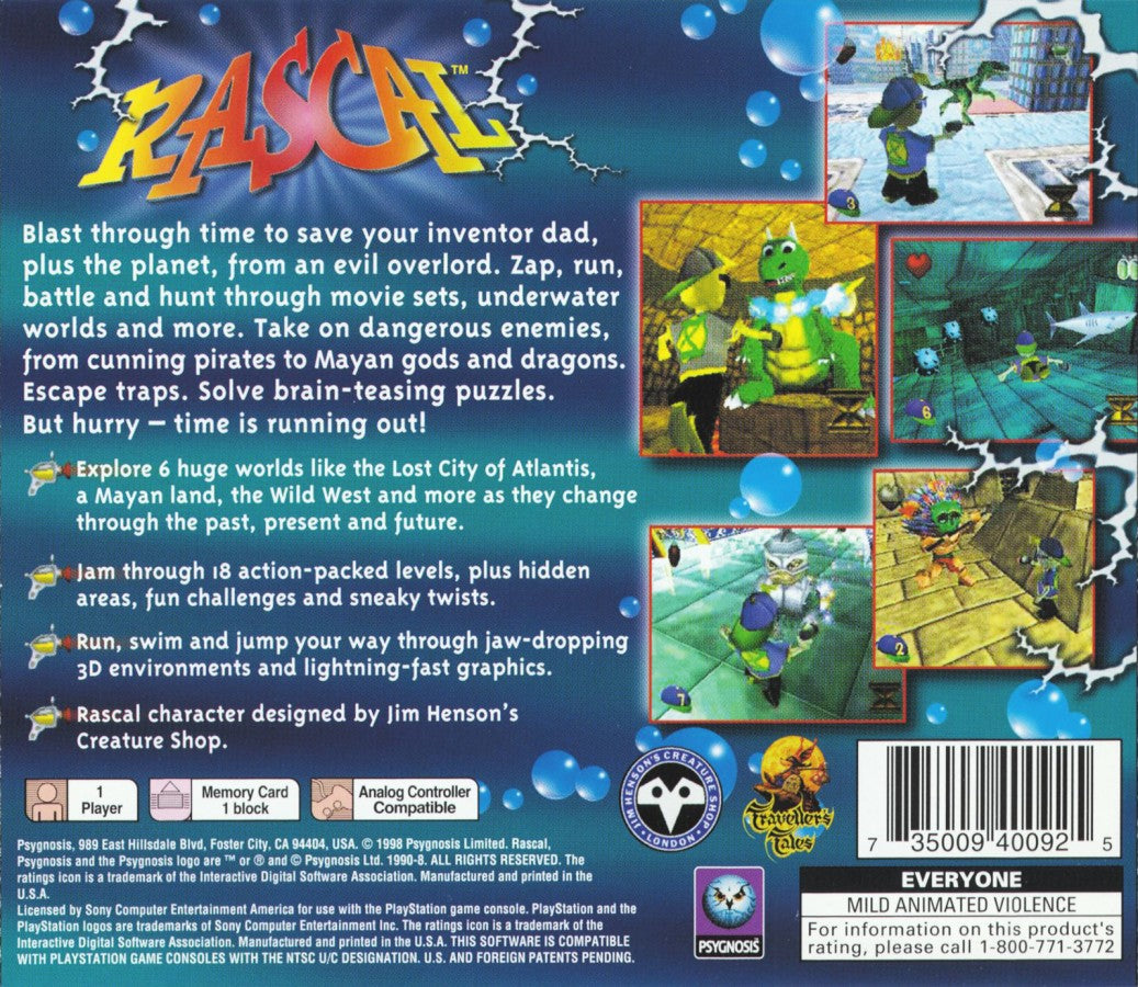 Rascal – PlayStation 1 (PS1)