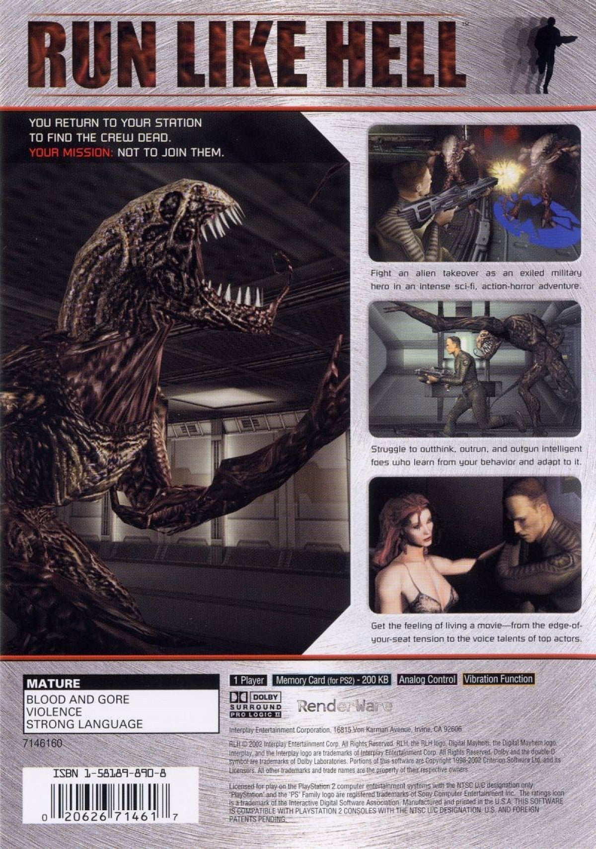 Run Like Hell – PlayStation 2 (PS2)