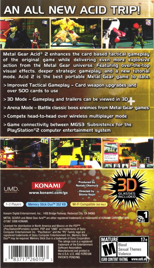 Metal Gear Acid 2  – PlayStation Portable (PSP)