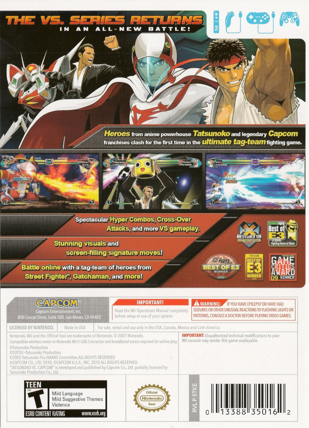 Tatsunoko vs. Capcom: Ultimate All Stars – Nintendo Wii (Wii)