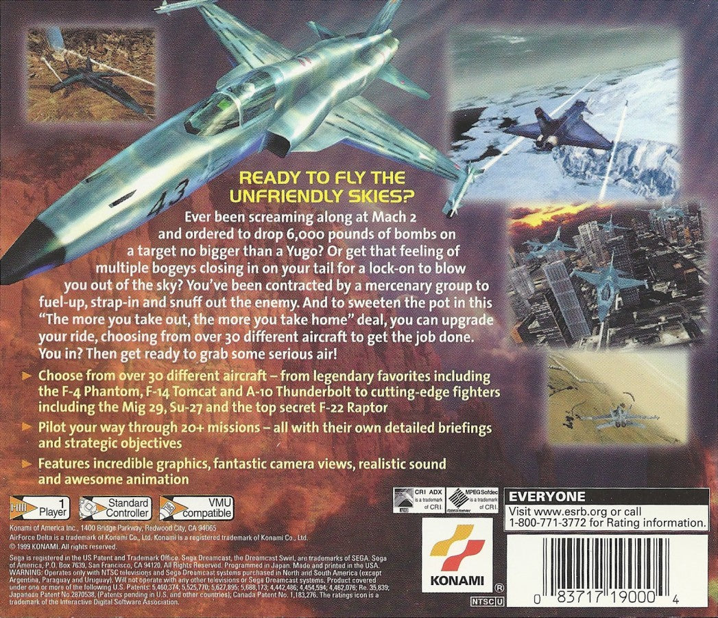 AirForce Delta – Sega Dreamcast (DC)