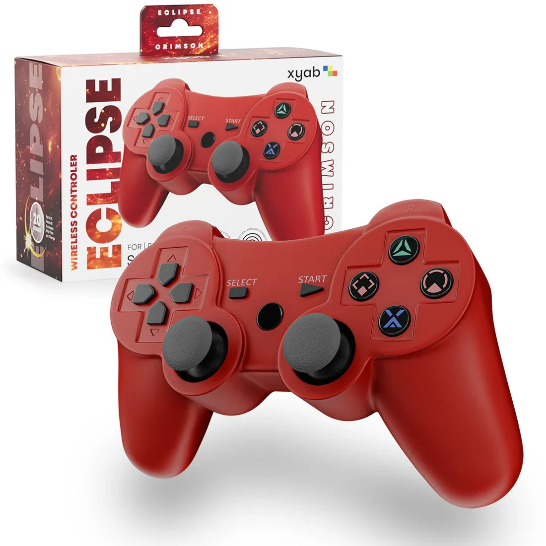 ECLIPSE Wireless Bluetooth Controller For PlayStation 3 (PS3) [Crimson] – PlayStation 3 Accessory (PS3)