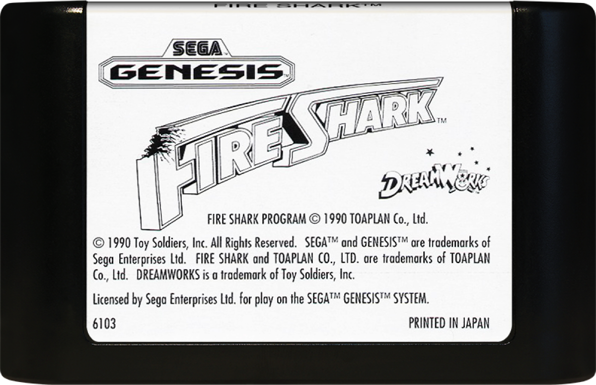 Fire Shark – Sega Genesis (GEN)