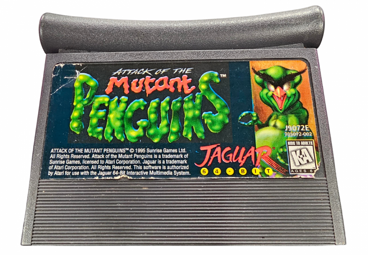 Attack of the Mutant Penguins [GAME ONLY - COSMETICALLY FLAWED CARTRIDGE] – Atari Jaguar (JAG)