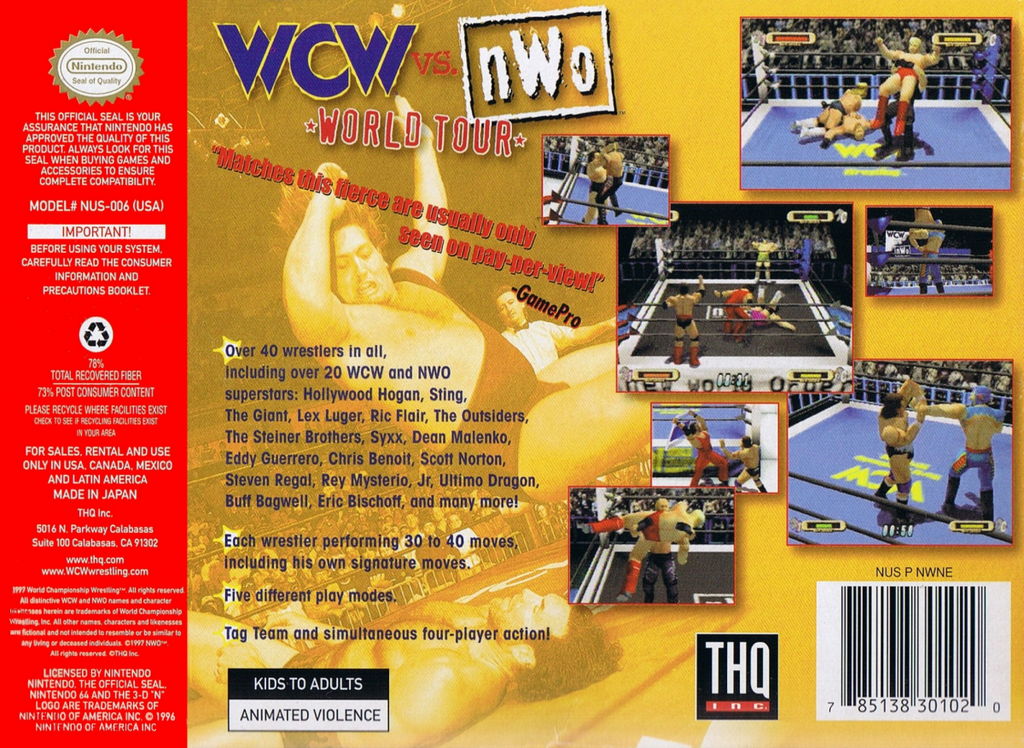 WCW vs nWo: World Tour – Nintendo 64 (N64)