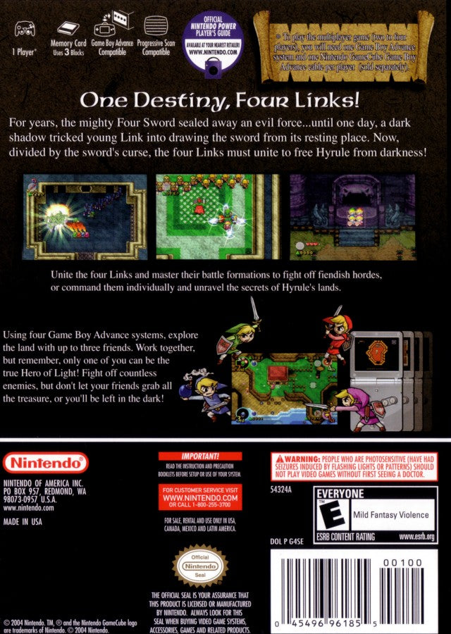 The Legend of Zelda: Four Swords Adventures [Player's Choice] – GameCube (GC)