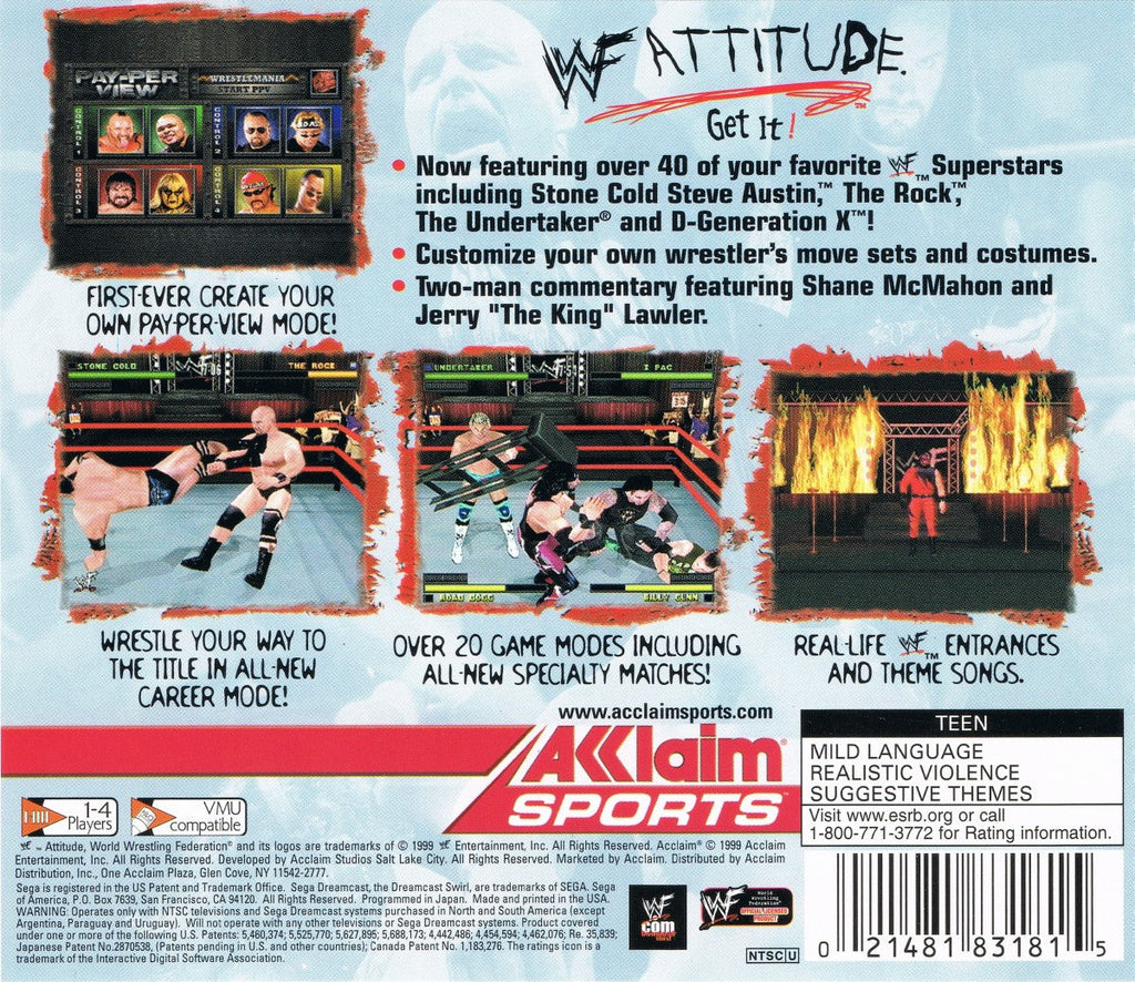WWF Attitude – Sega Dreamcast (DC)