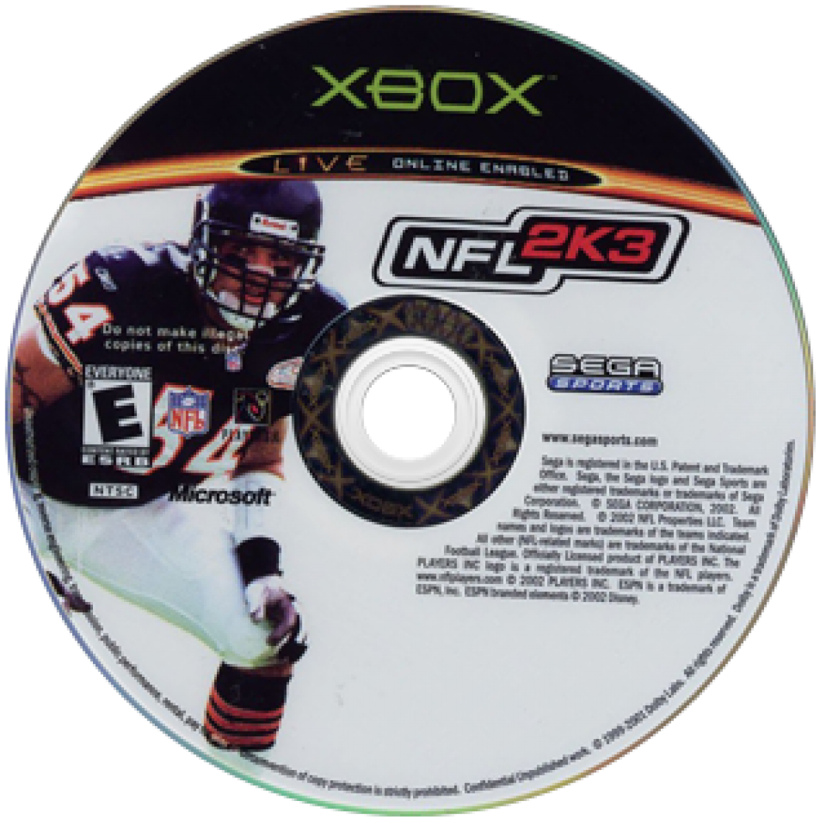 NFL 2K3 – Xbox (XBOX)