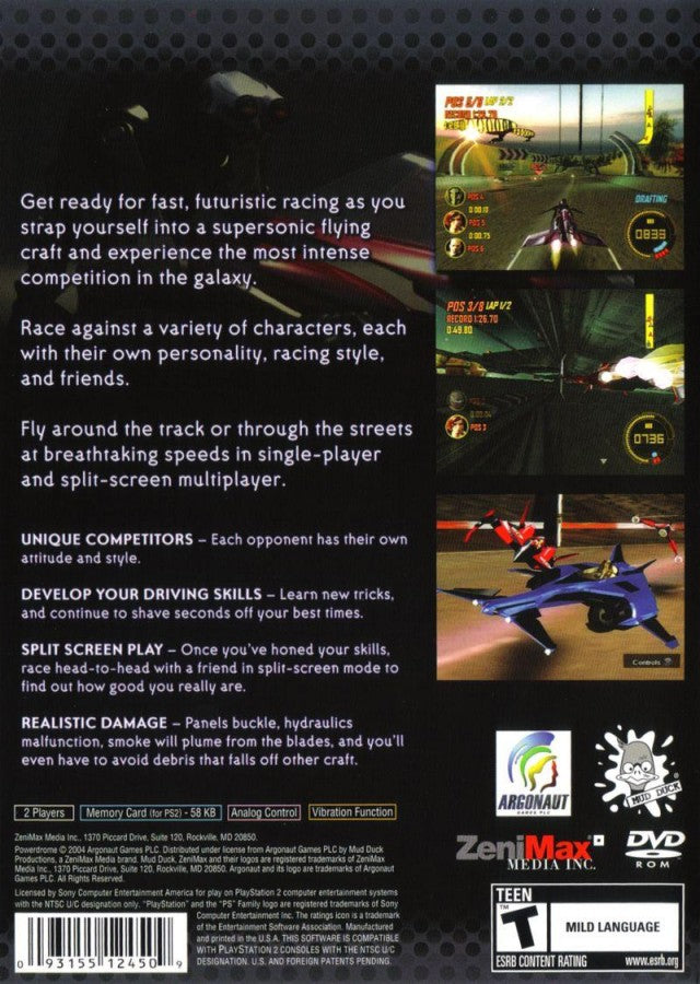 Power Drome — PlayStation 2 (PS2)