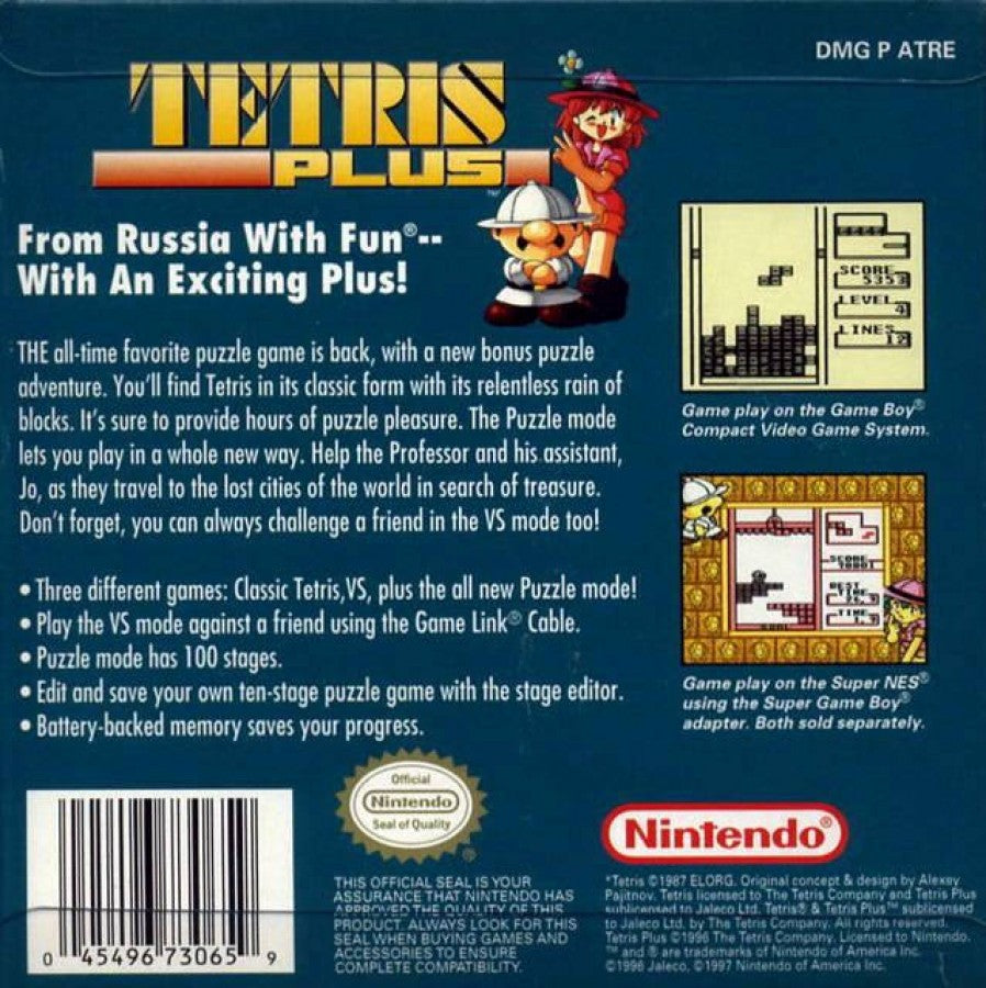Tetris Plus – Game Boy (GB)