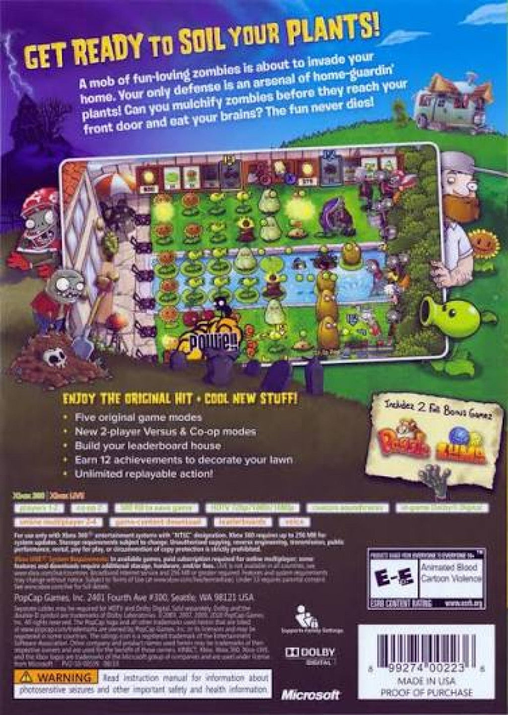 Plants vs. Zombies [Platinum Hits] – Xbox 360 (X360)