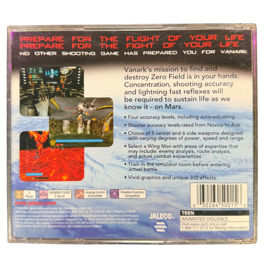 Vanark [MISSING MANUAL/INSERTS] – PlayStation 1 (PS1)