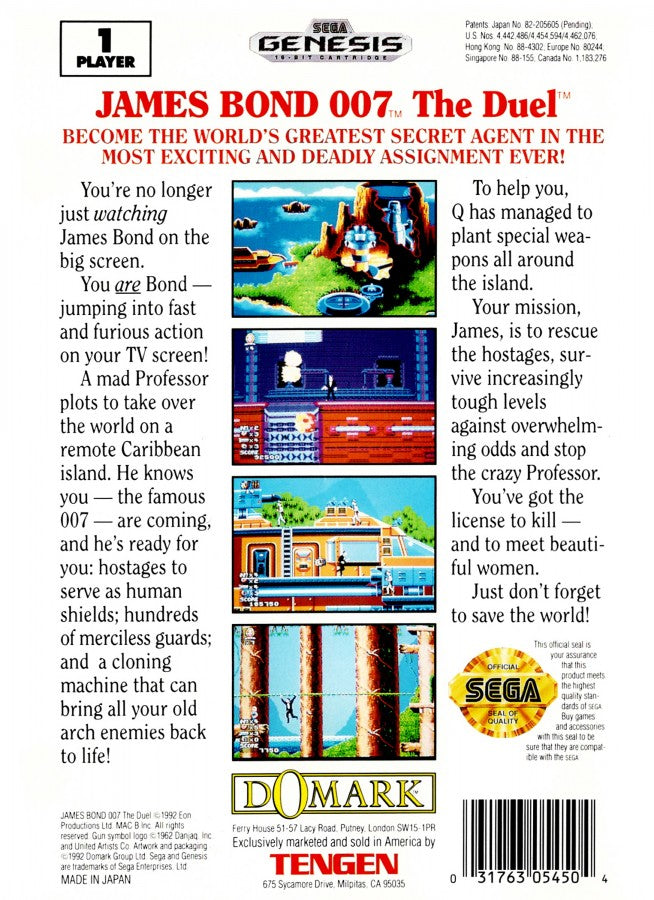 007 James Bond: The Duel – Sega Genesis (GEN)