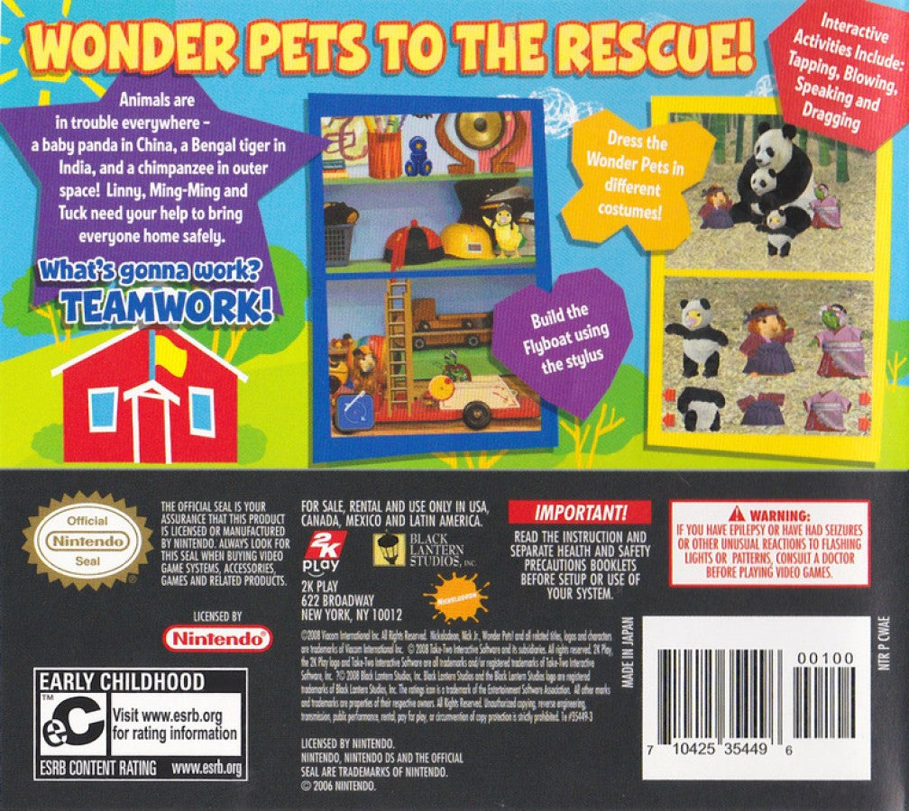 The Wonder Pets: Save the Animals – Nintendo DS (DS)