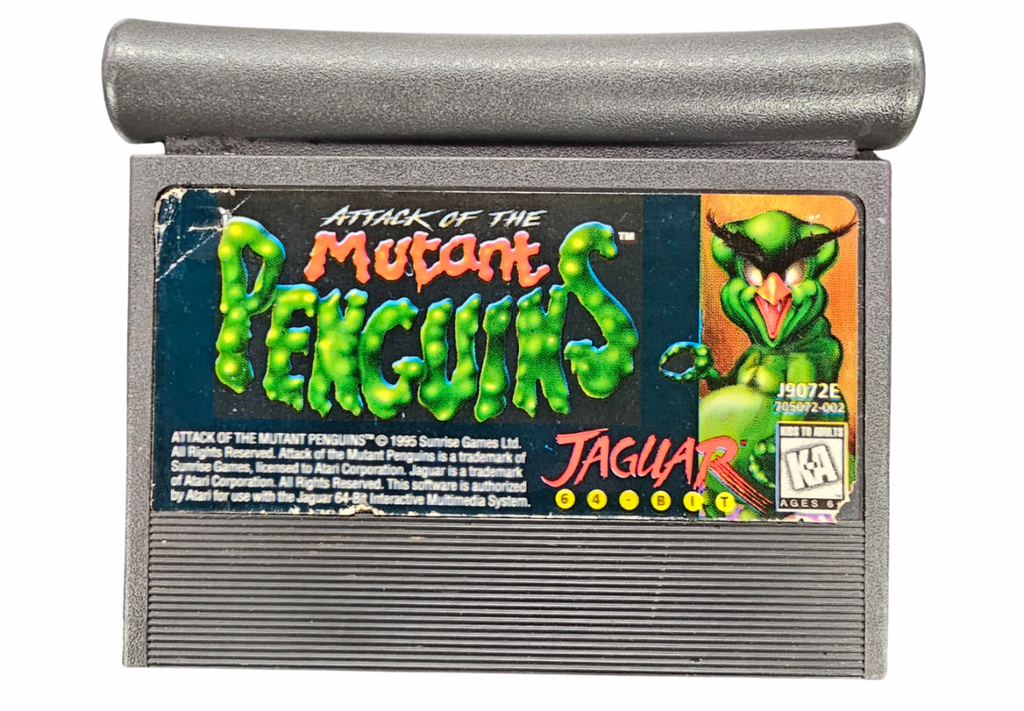 Attack of the Mutant Penguins [GAME ONLY - COSMETICALLY FLAWED CARTRIDGE] – Atari Jaguar (JAG)