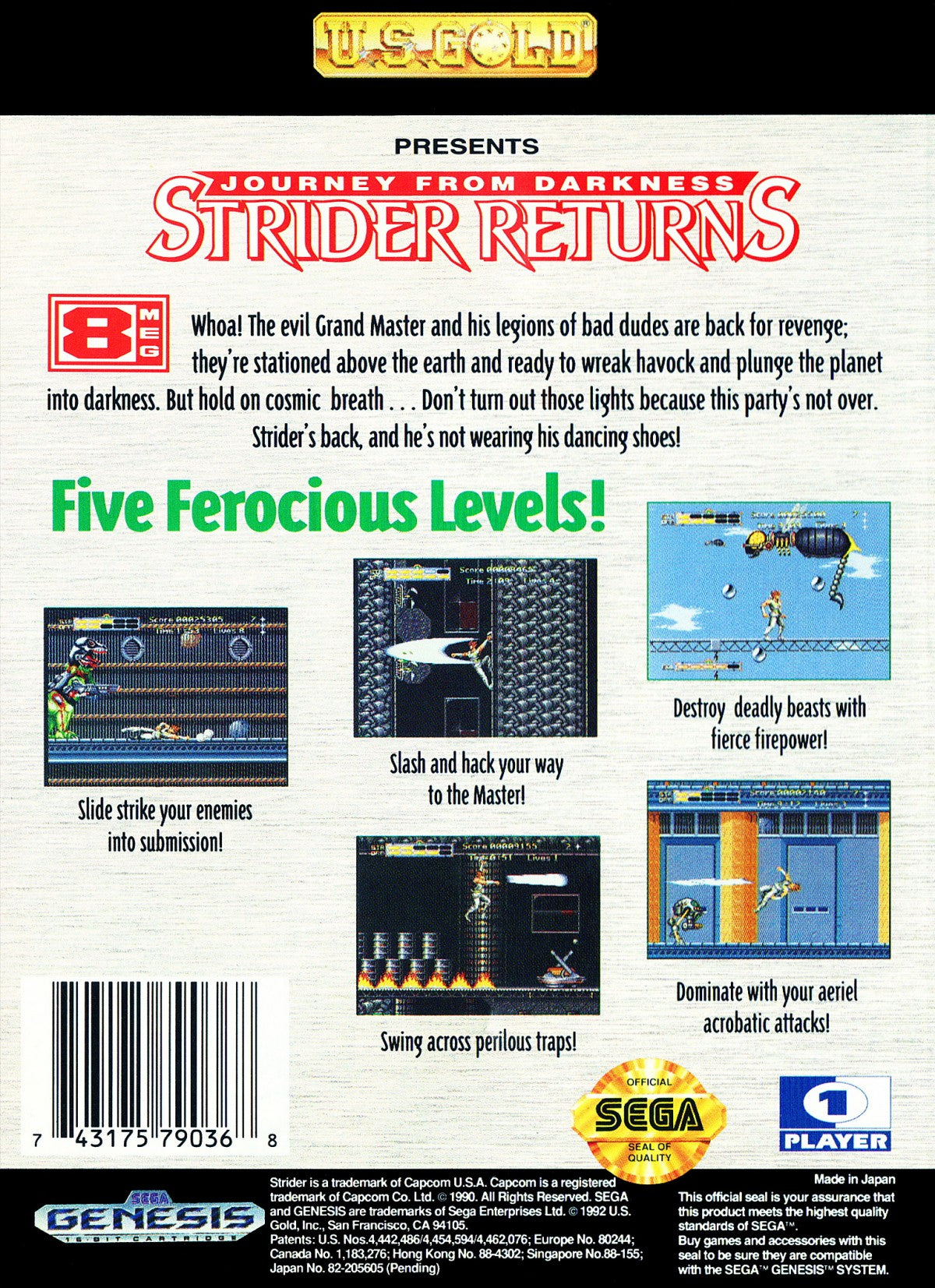 Strider Returns – Sega Genesis (GEN)