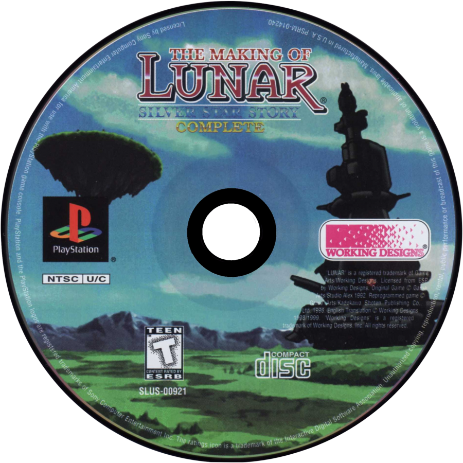 Lunar Silver Star Story Complete [Game, Discs, and Manual Only] – PlayStation 1 (PS1)