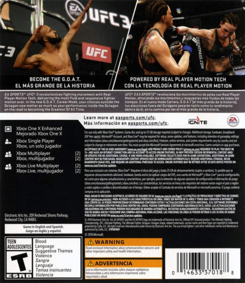 UFC 3 – Xbox One (XONE)