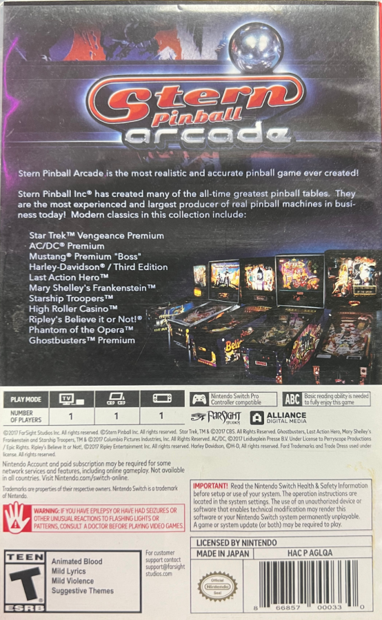 Stern Pinball Arcade – Nintendo Switch (NS)