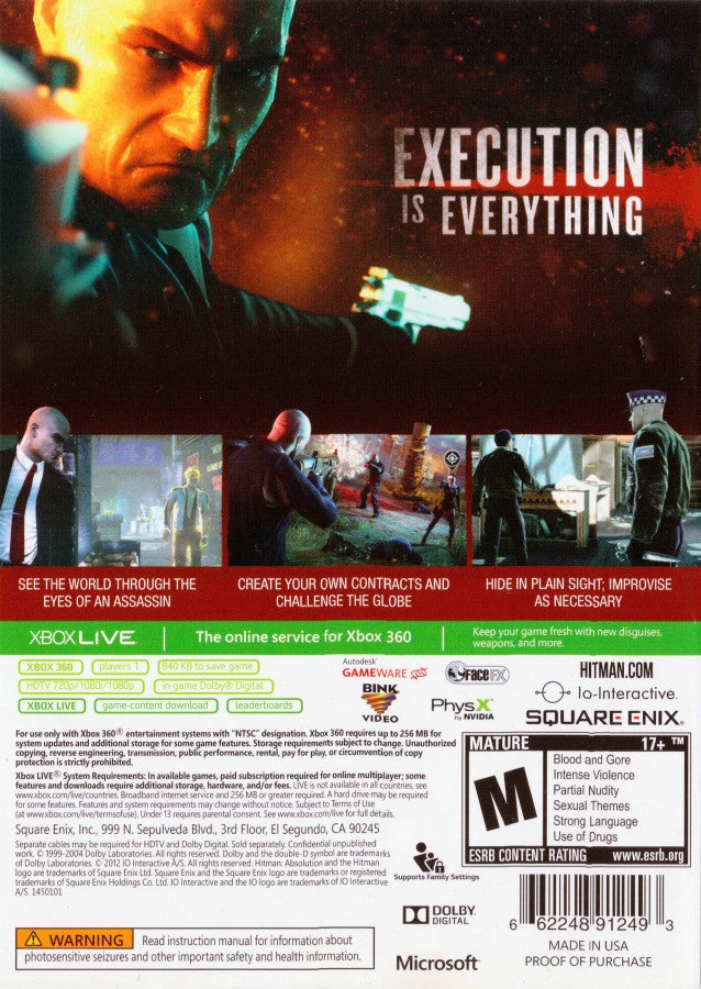 Hitman Absolution – Xbox 360 (X360)