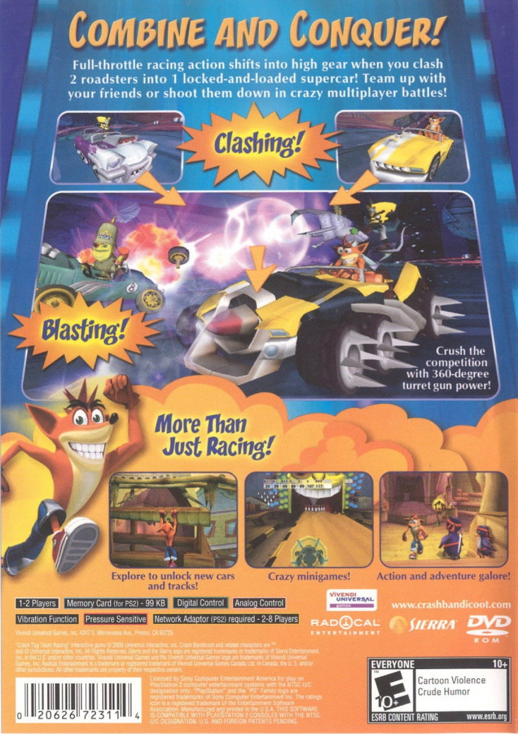 Crash Tag Team Racing – PlayStation 2 (PS2)