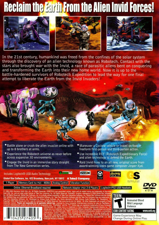 Robotech Invasion – PlayStation 2 (PS2)