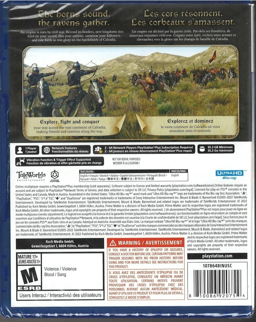Mount & Blade II: Bannerlord – PlayStation 5 (PS5)
