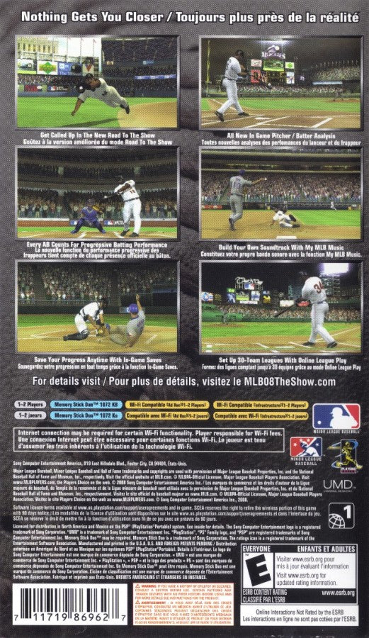 MLB 08: The Show – PlayStation Portable (PSP)