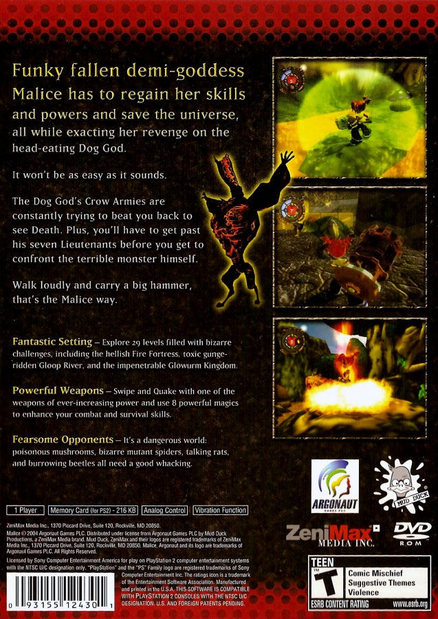 Malice – PlayStation 2 (PS2)