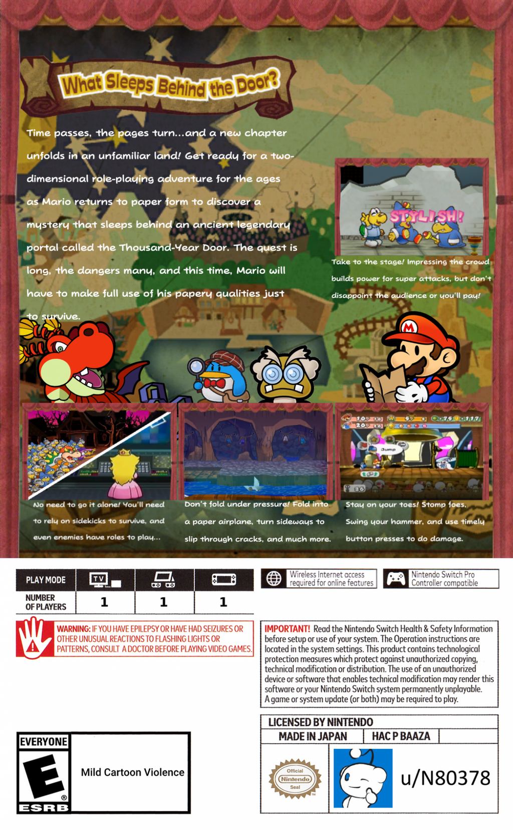 Paper Mario: The Thousand-Year Door – Nintendo Switch (NS)