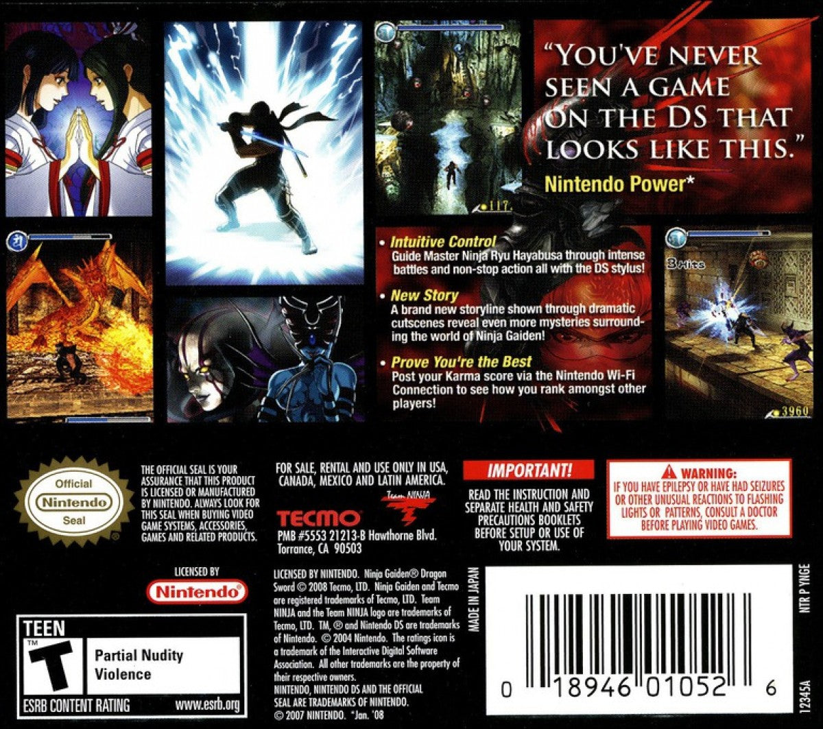 Ninja Gaiden: Dragon Sword – Nintendo DS (DS)