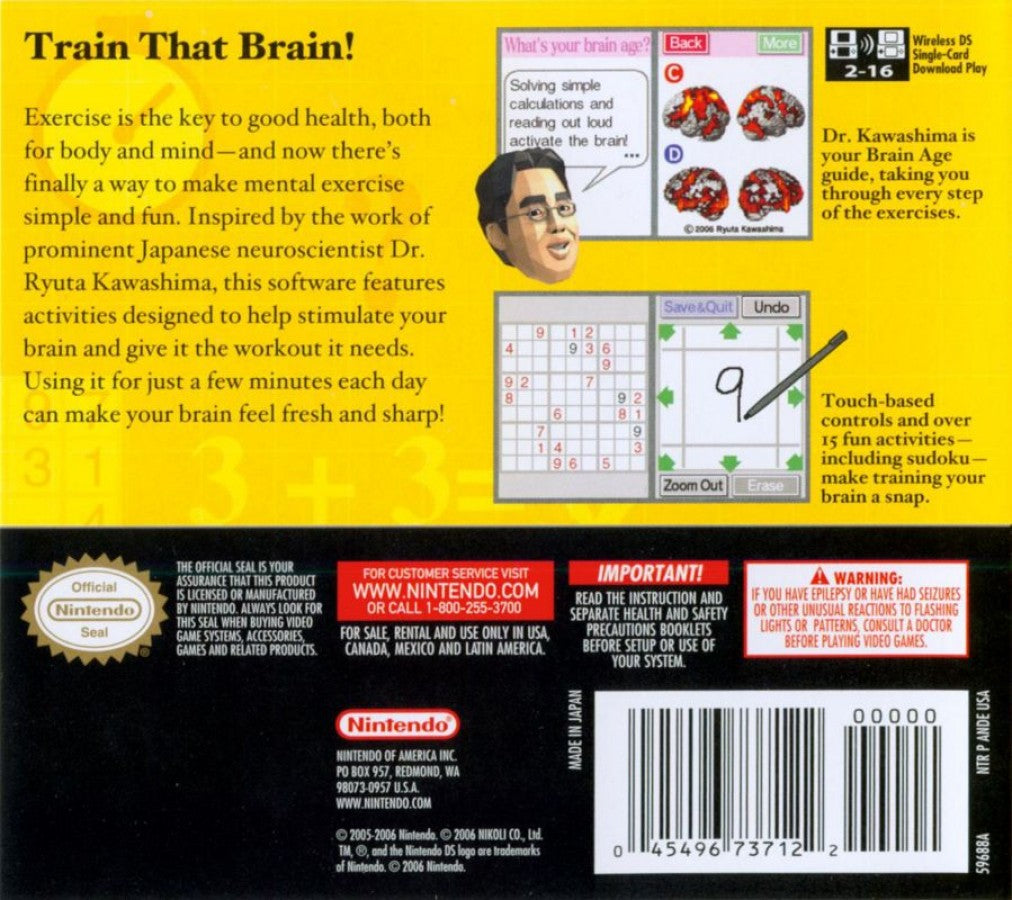 Brain Age – Nintendo DS (DS)