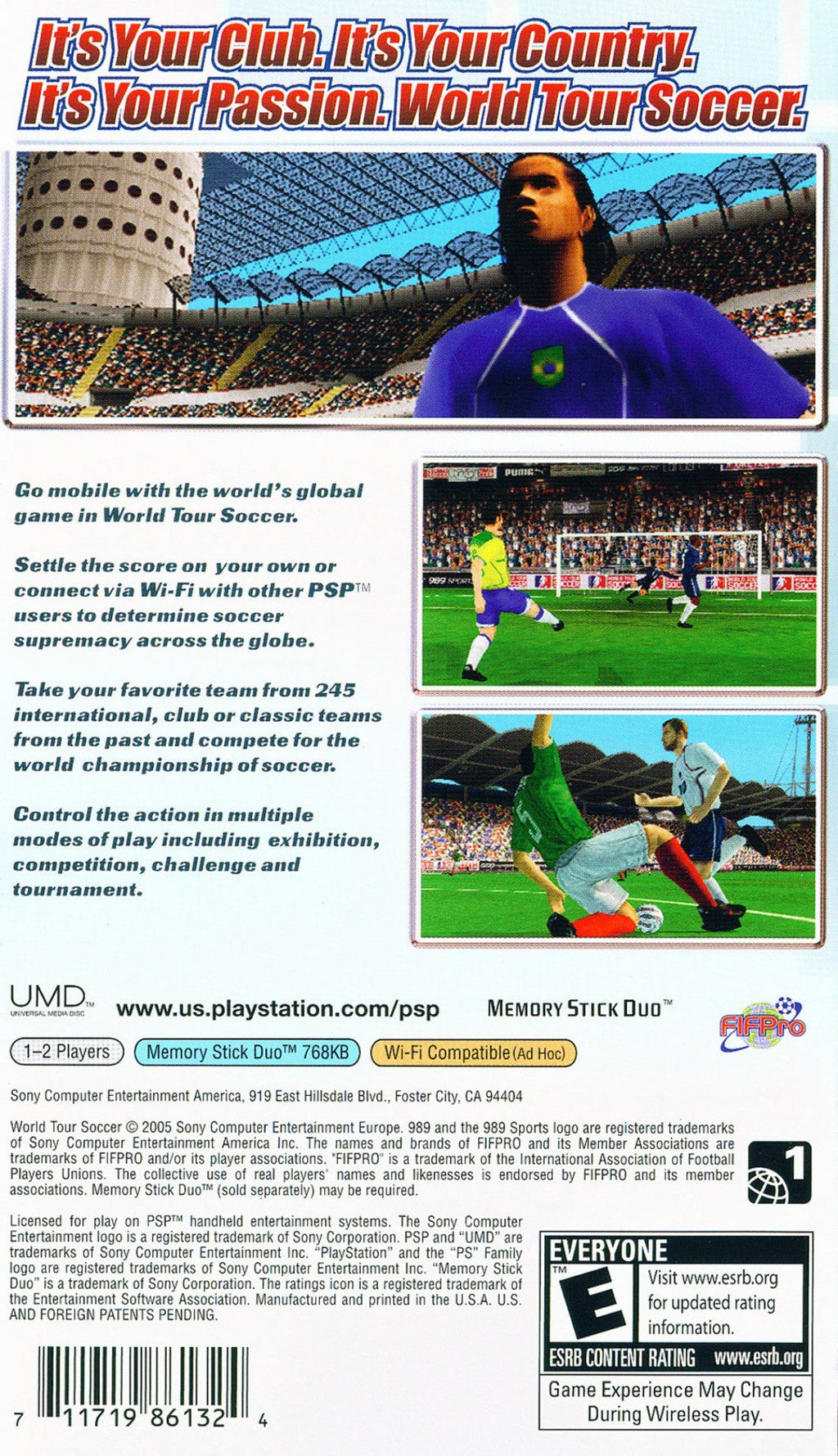 World Tour Soccer – PlayStation Portable (PSP)