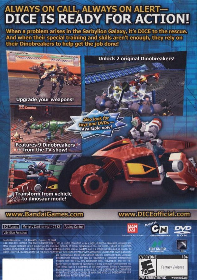 DICE: DNA Integrated Cybernetic Enterprises – PlayStation 2 (PS2)