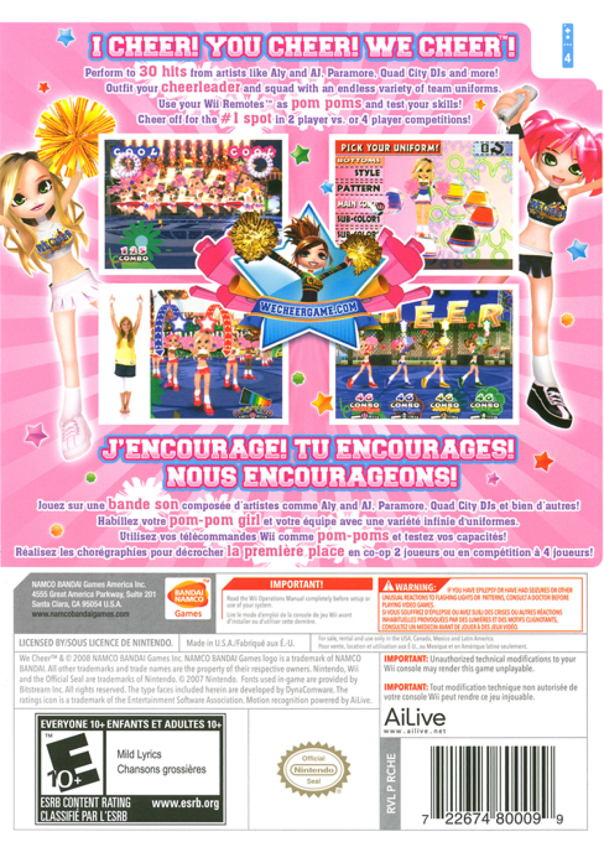 We Cheer – Nintendo Wii (Wii)