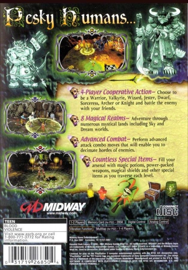 Gauntlet: Dark Legacy – PlayStation 2 (PS2)