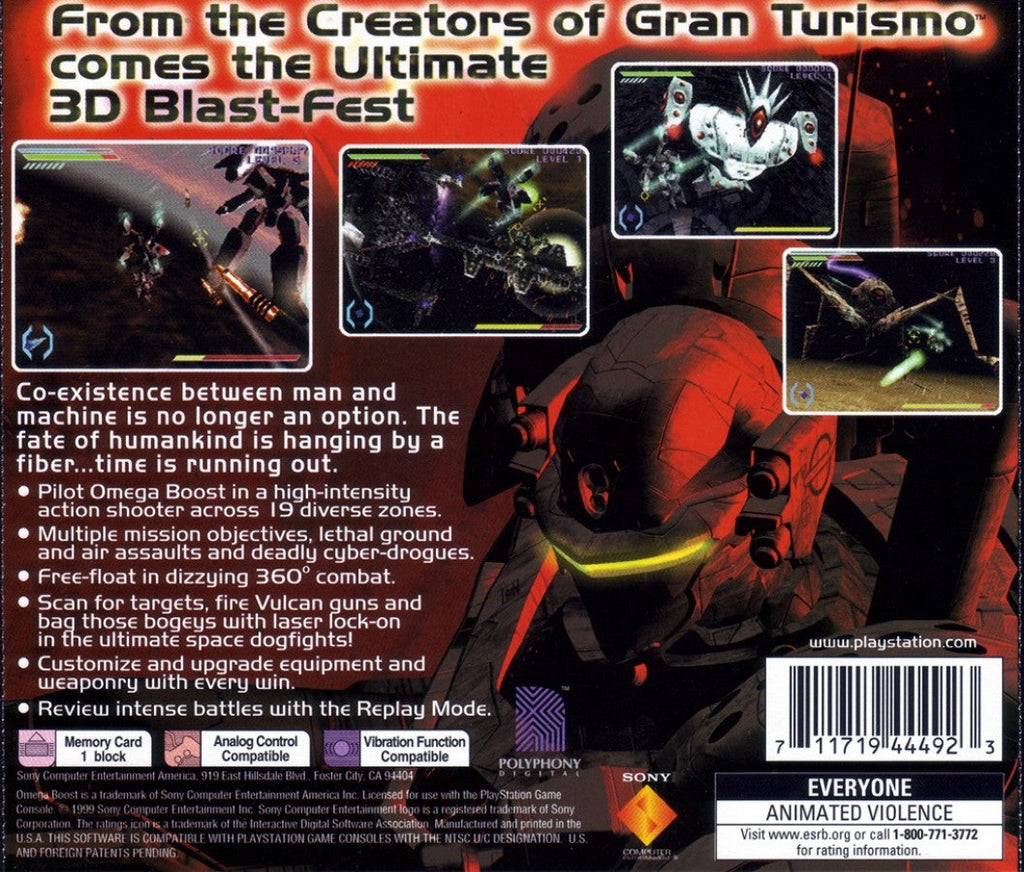 Omega Boost – PlayStation 1 (PS1)