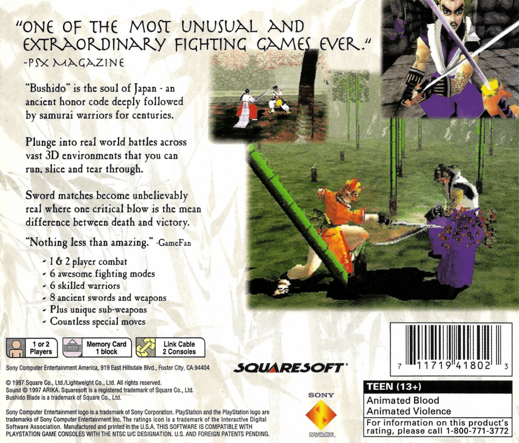 Bushido Blade – PlayStation 1 (PS1)