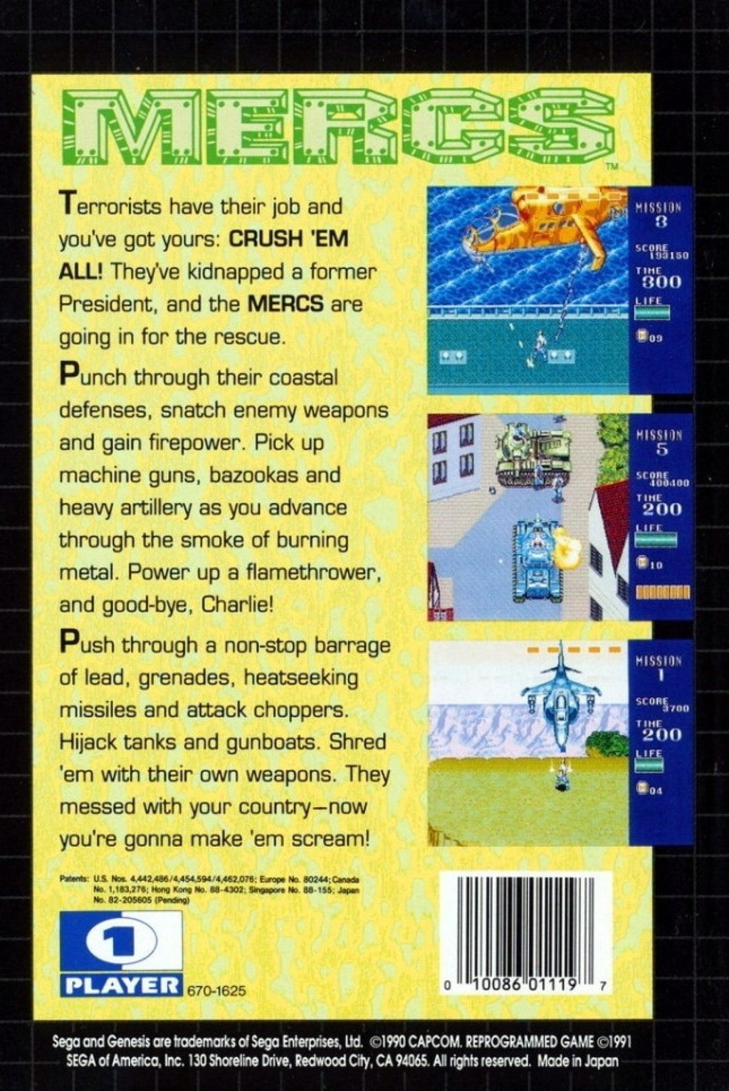 Mercs – Sega Genesis (GEN)