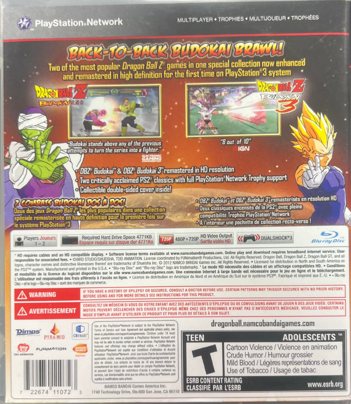 Dragon Ball Z Budokai HD Collection – PlayStation 3 (PS3)