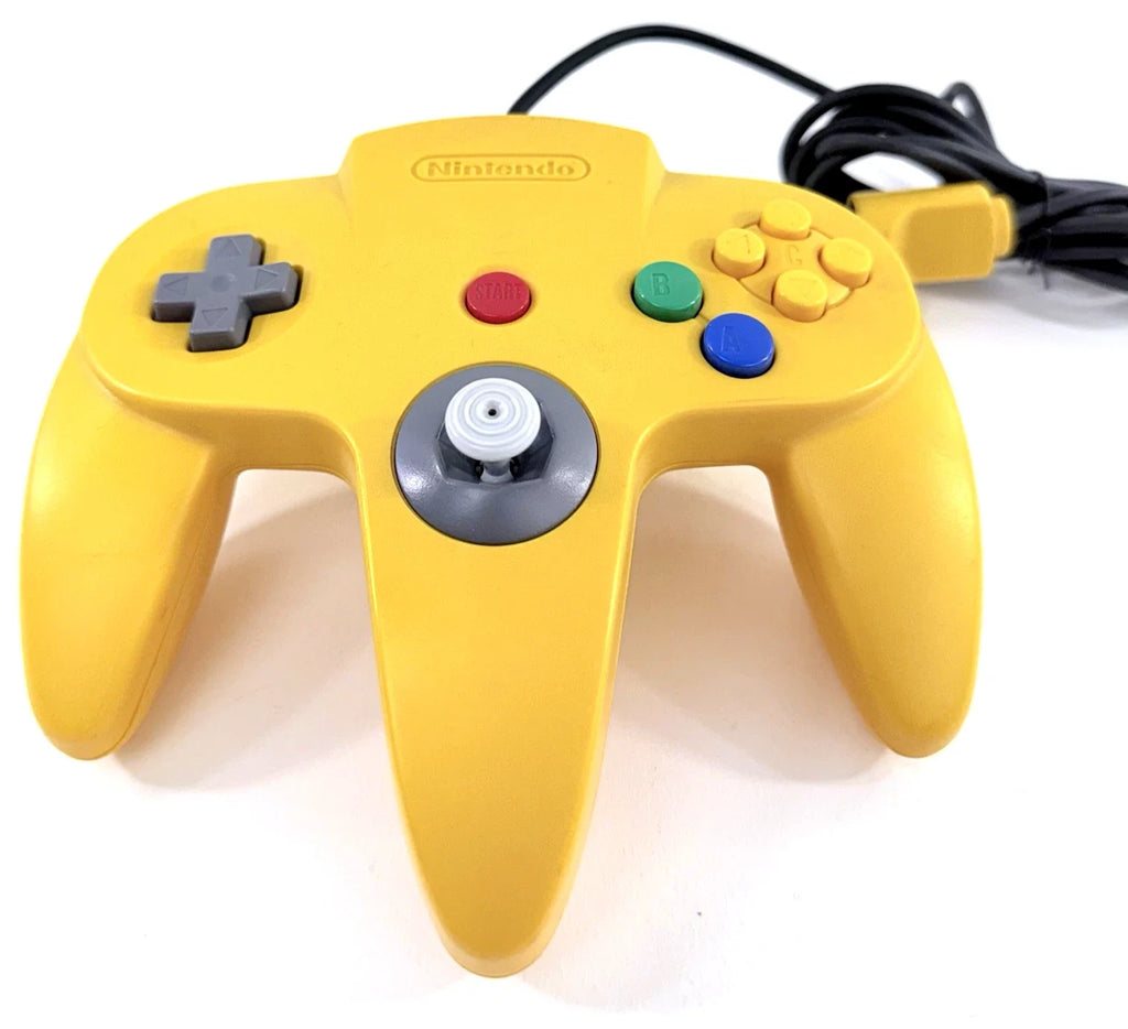 N64 Controller [OEM] [Yellow] [Scratch & Scuff] – Nintendo 64 Accessory (N64)