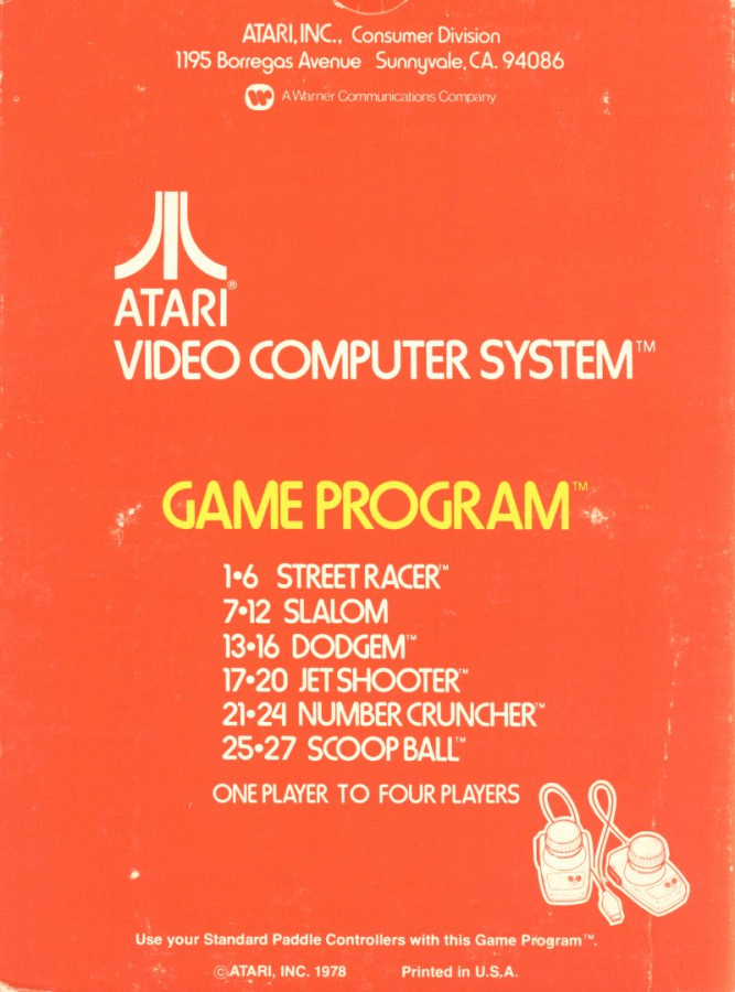 Street Racer – Atari 2600 (2600)