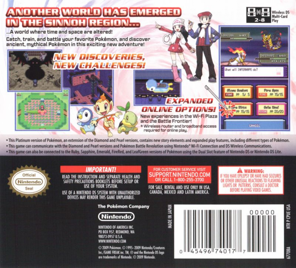 Pokemon: Platinum – Nintendo DS (DS)